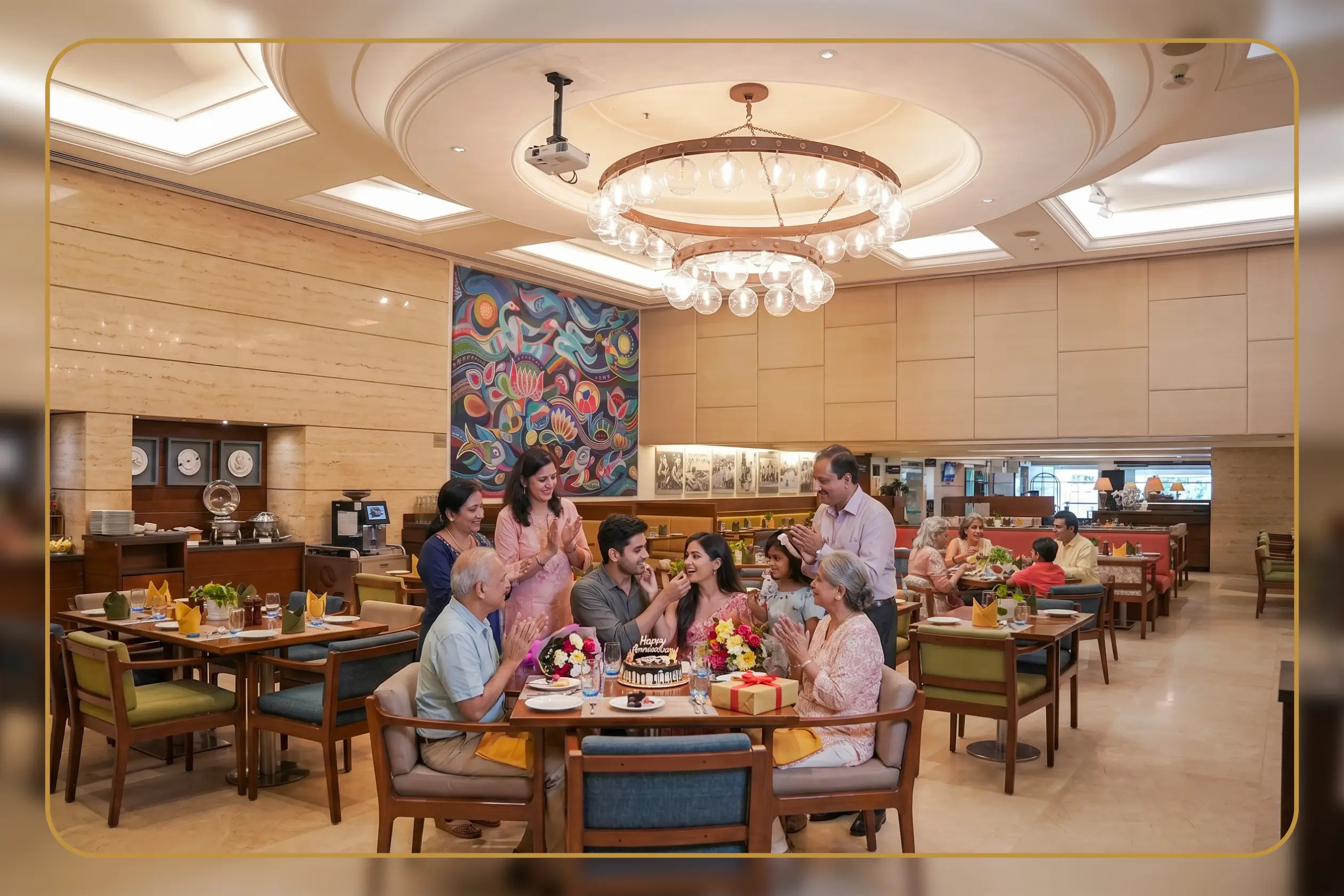 Best Restaurant for Anniversary Celebration in Vadodara | Azure Restaurant