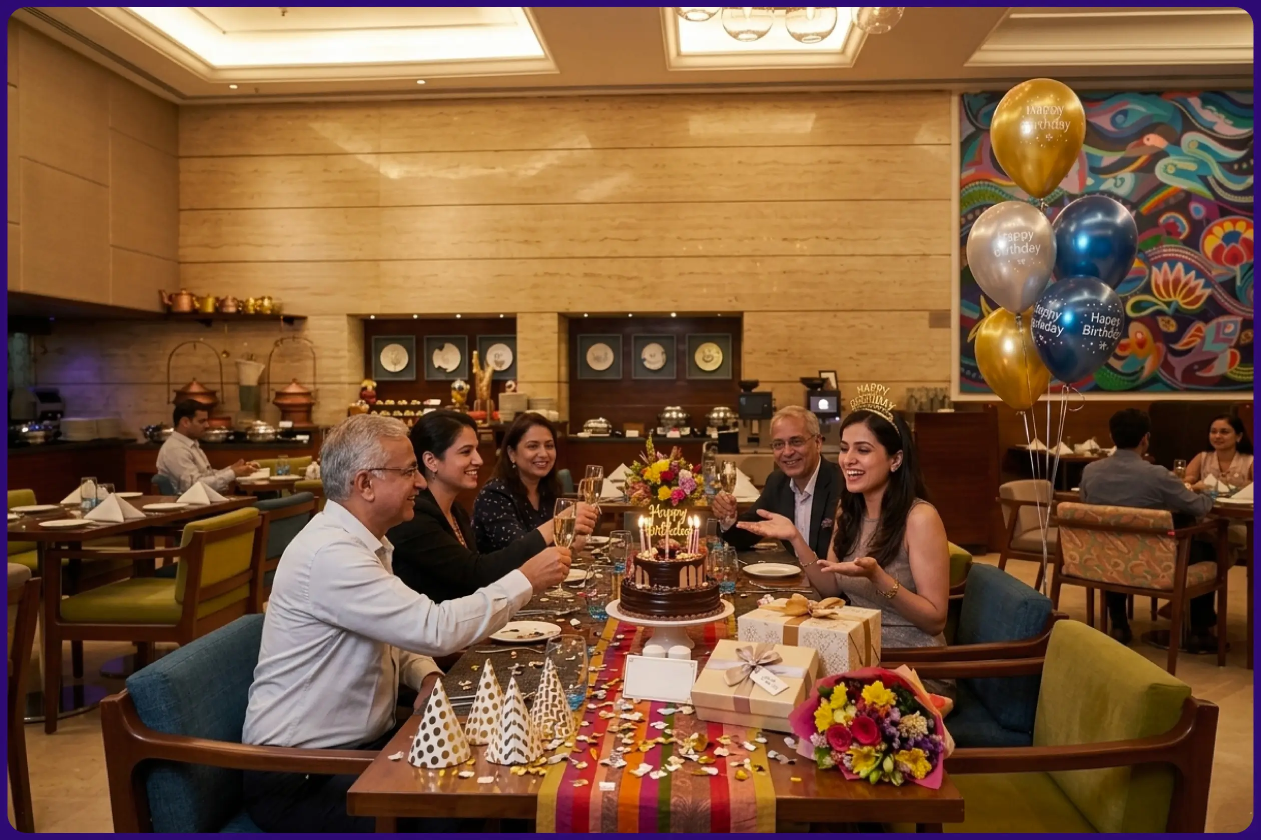 Best Restaurant for Birthday Celebration in Vadodara | Azure Restaurant