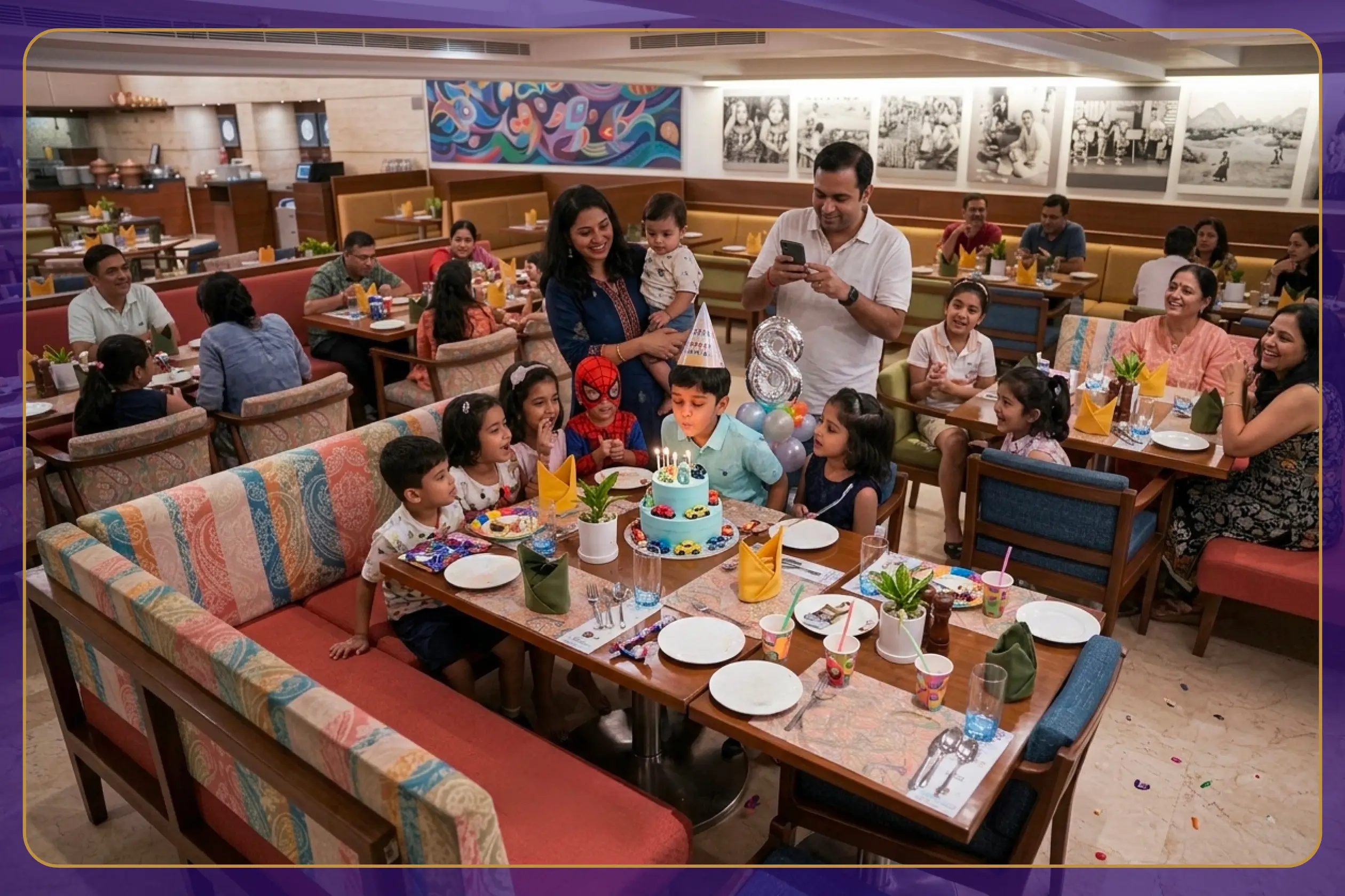 Best Restaurant for Kids Birthday Party In Vadodara | Azure Restaurant 