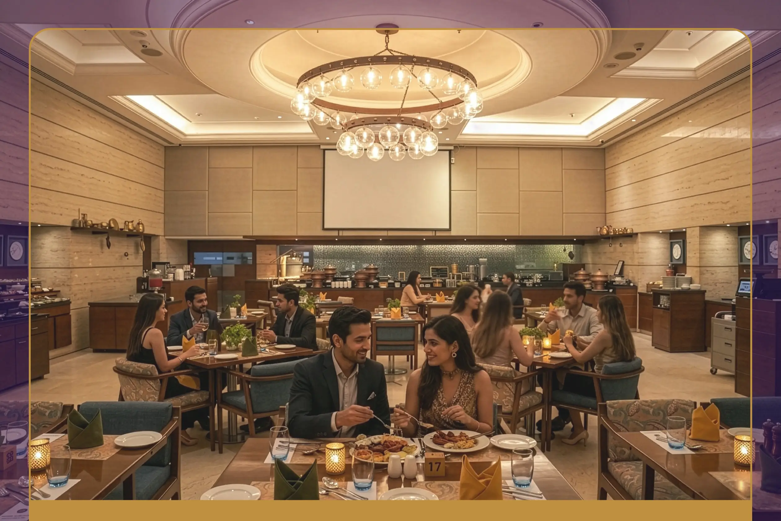Best Restaurant for Couple Dinner in Vadodara  | Azure Restaurant